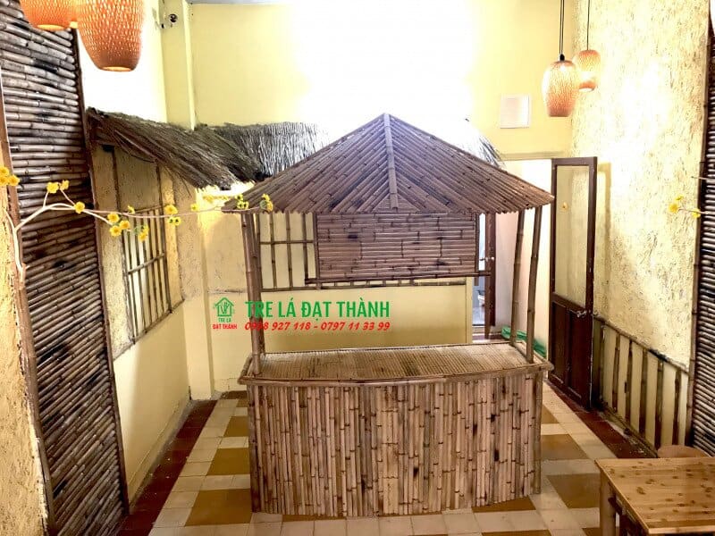 Quầy Bar Tre Trang Trí - QBT003